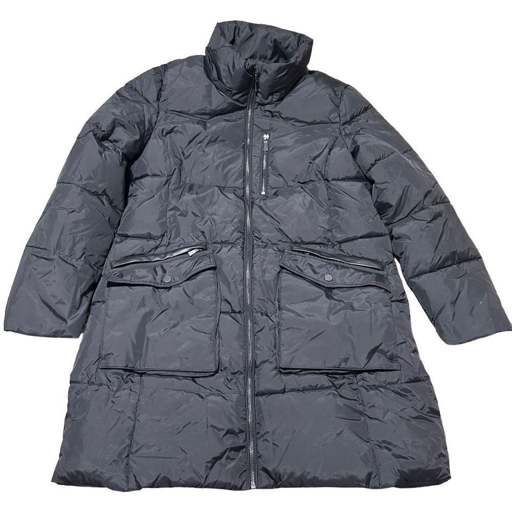 DKNY Black Puffer Coat